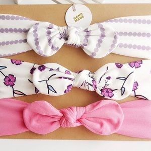 3Pcs/set Newborn Turban Ear Warm Headband
